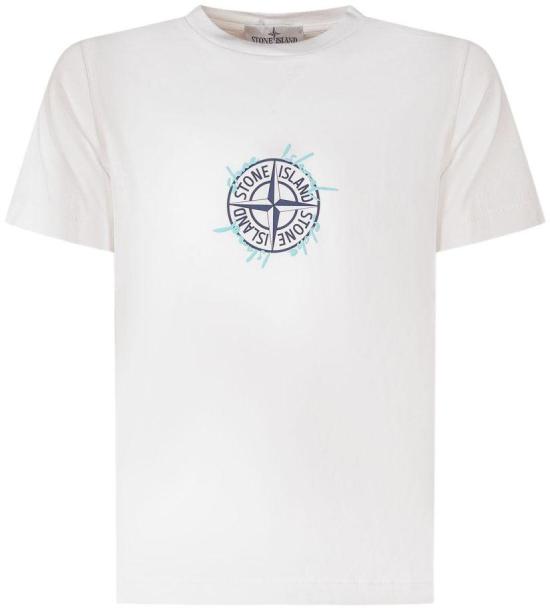 26SS [키즈] 스톤 아일랜드 티셔츠 L1S162100009S0379V0001 WHITE - STONE ISLAND