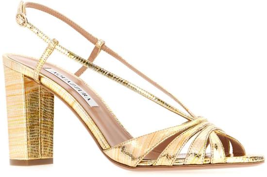 26SS 아쿠아주라 샌들 AEEMIDS1LCNMTD METALLIC - AQUAZZURA