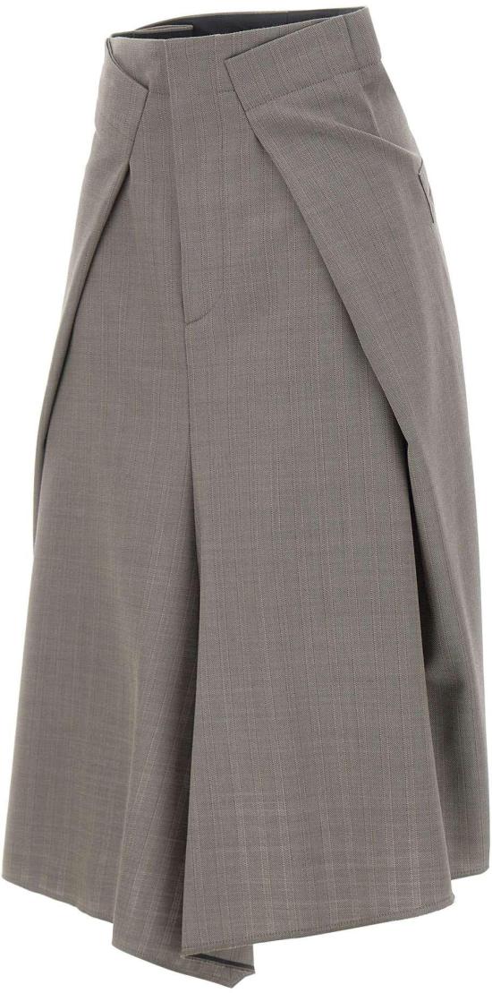 26SS 빅토리아 베컴 롱 스커트 1226WSK007224BNICKEL TAUPE - VICTORIA BECKHAM