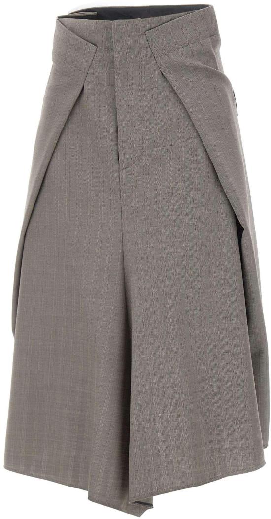 26SS 빅토리아 베컴 롱 스커트 1226WSK007224BNICKEL TAUPE