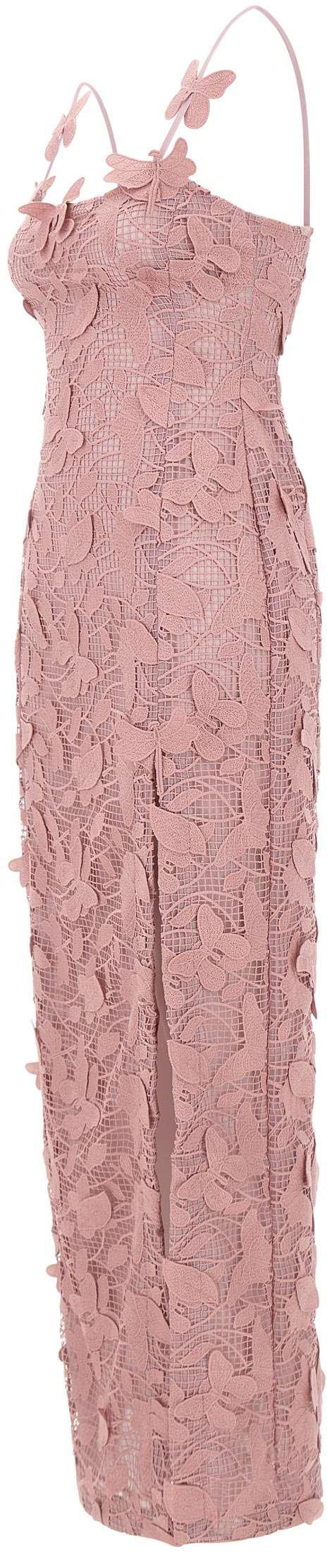 26SS 블루마린 롱 원피스 4A443AN0114 PINK - BLUMARINE