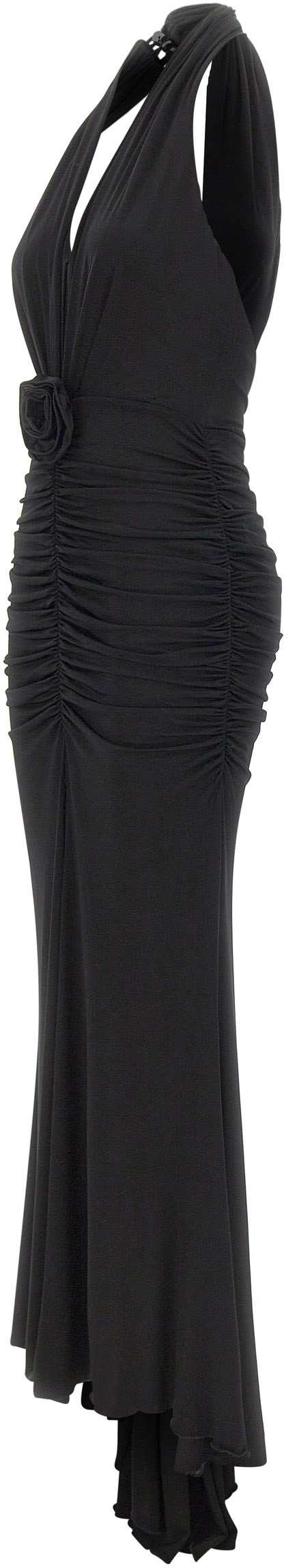 26SS 블루마린 롱 원피스 4A467AN0990 BLACK - BLUMARINE