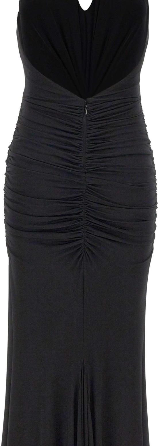 26SS 블루마린 롱 원피스 4A467AN0990 BLACK - BLUMARINE