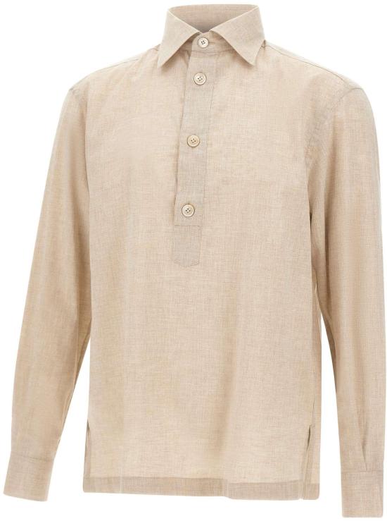 26SS 일레븐티 긴팔 셔츠 M75CAMM07TES0M13202 BEIGE