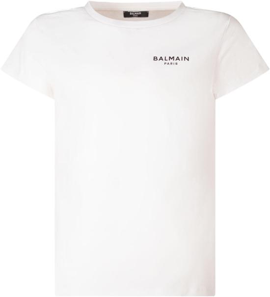 26SS [키즈] 발망 티셔츠 BY8C61Z3277100NE WHITE