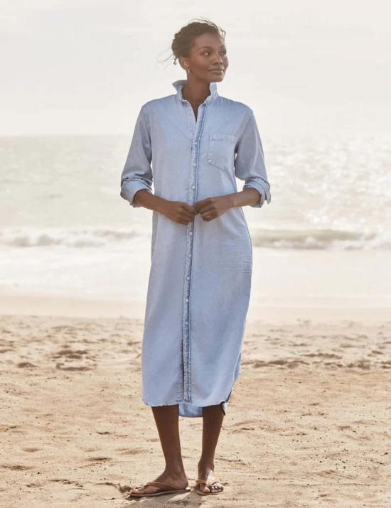  프랭크 앤 에일린 롱 원피스 프랭크 앤 엘린 로리 맥시 셔츠드레스