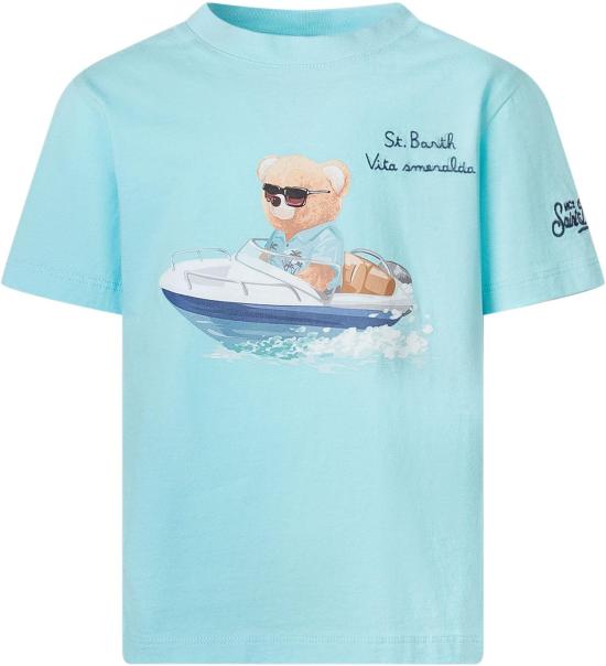 26SS [키즈] 세인트바쓰 티셔츠 DNV000102353L56 CYAAN