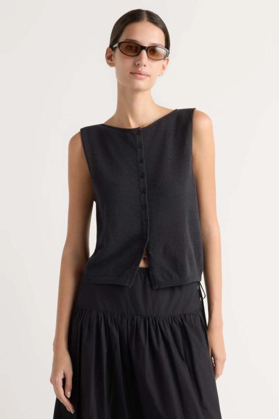  모던 시티즌 베스트 엘리트 니트  블랙