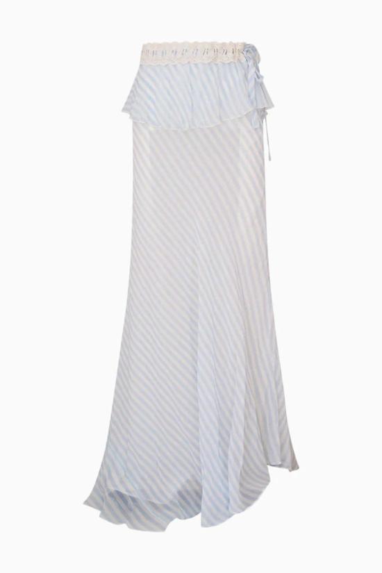  러브쉐이크팬시 롱 스커트 러브쉑 팬시 스타일레트  라리아트 블루 - LOVESHACKFANCY