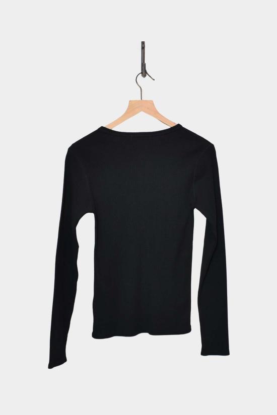  이치 앤티퀴트 스웨터 이치 앤티퀴츠 골지 니트 풀오버 블랙 - ICHI ANTIQUITES