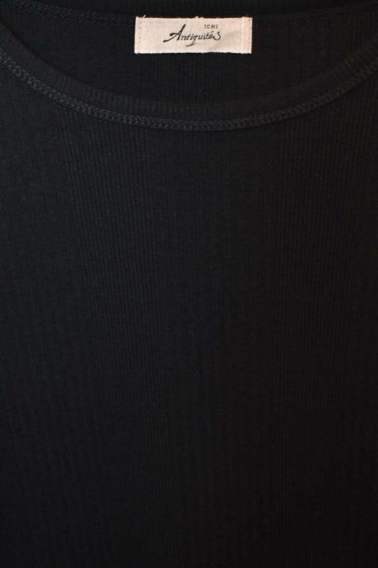  이치 앤티퀴트 스웨터 이치 앤티퀴츠 골지 니트 풀오버 블랙 - ICHI ANTIQUITES