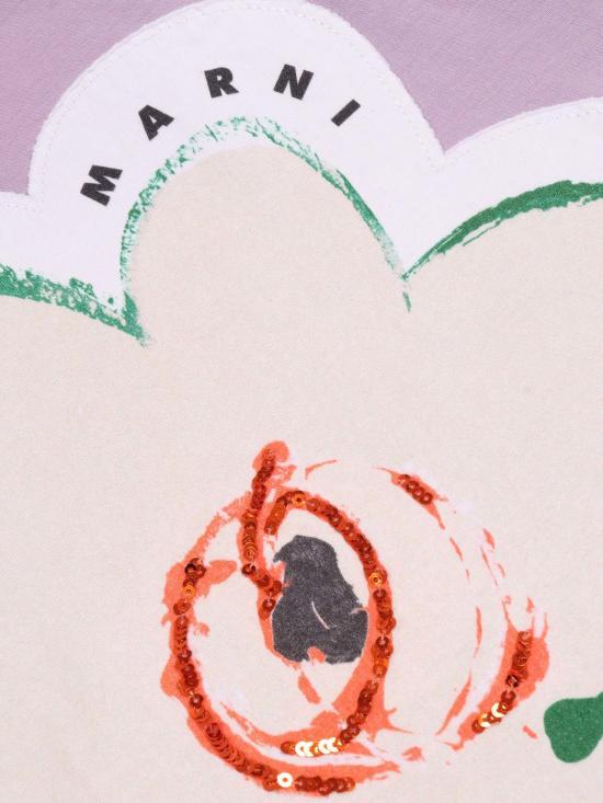  [키즈] 마르니 티셔츠 키즈 반팔 티셔츠 (보라색) - MARNI