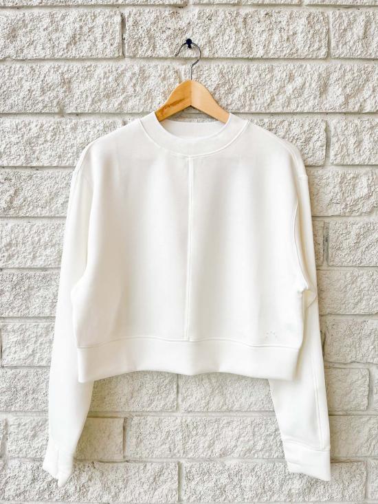  발리 스웨터 바를리 타스민 크롭 스웨트탑 스노우 화이트