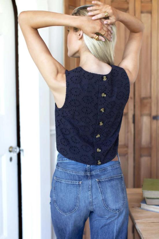  에머슨 프라이 블라우스 스튜디오 박스형 탑 - EMERSON FRY