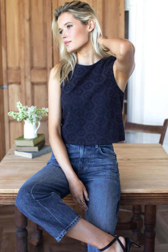  에머슨 프라이 블라우스 스튜디오 박스형 탑