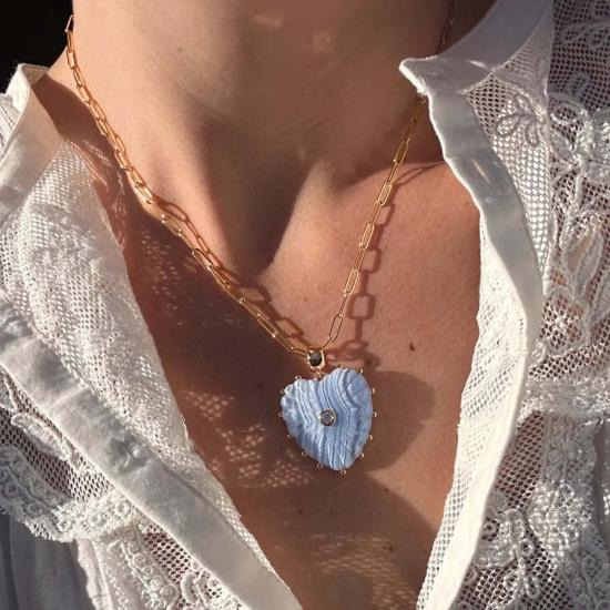  탯치 목걸이/팬던트 Thatch Malene Blue Lace Bail Charm - THATCH