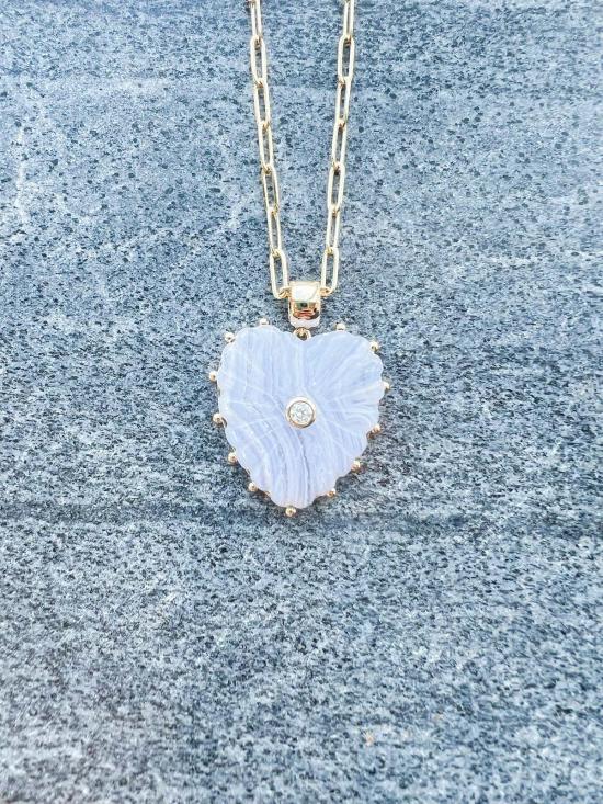  탯치 목걸이/팬던트 Thatch Malene Blue Lace Bail Charm - THATCH