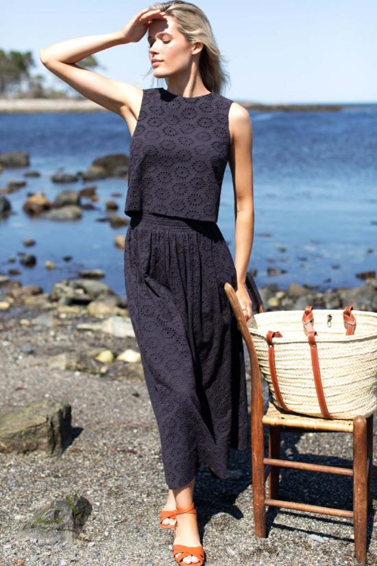  에머슨 프라이 롱 스커트 와이드 헴 스커트 - EMERSON FRY