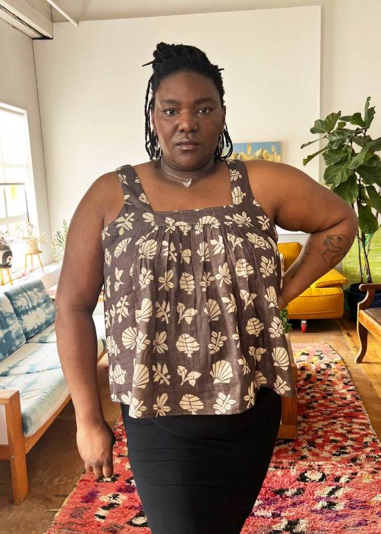  에이스 앤 지그 블라우스 퀸시 탑 보태니컬