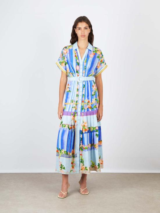  살로니 롱 원피스 Saloni Riya B 드레스 플로랄 리버