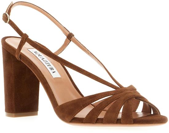 26SS 아쿠아주라 샌들 AEEMIDS1SUEWLN BROWN - AQUAZZURA