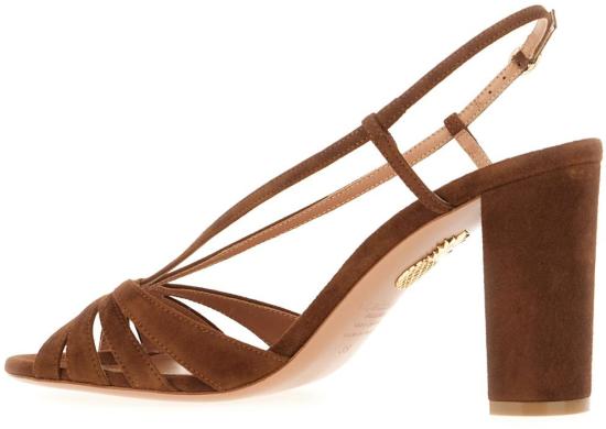 26SS 아쿠아주라 샌들 AEEMIDS1SUEWLN BROWN - AQUAZZURA