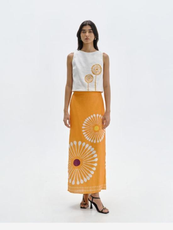  칼라 데 라 크루즈 롱 스커트 칼라 데 라 크루스 마그다 스커트 - CALA DE LA CRUZ