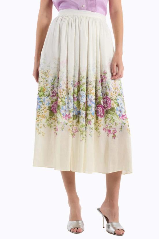  크리스티 린 롱 스커트 카트리나  카멜리아 멀티