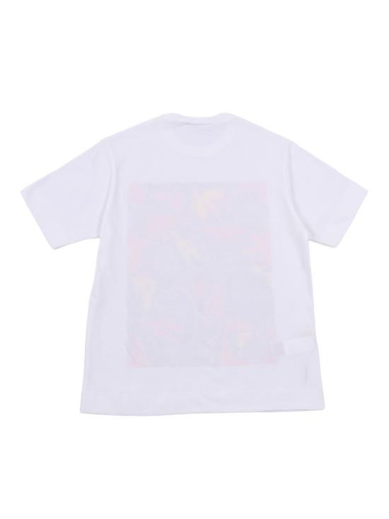  [키즈] 마르니 티셔츠 키즈 코튼 반팔 티셔츠 화이트