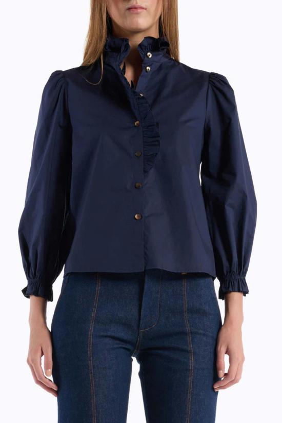  크리스티 린 셔츠 메도라  네이비