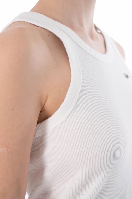 26SS 라코스테 민소매 티셔츠 TF5388 70V White - LACOSTE