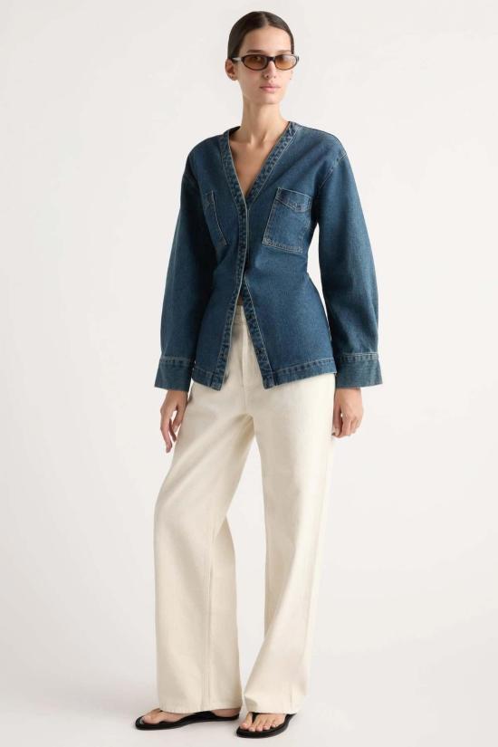  모던 시티즌 데님 자켓 에밋 데님 재킷 인디고