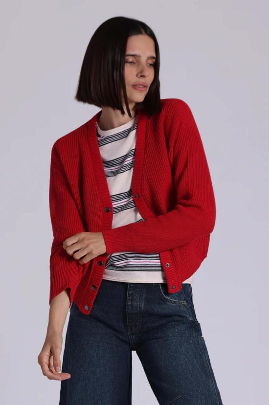  미니 로즈 가디건 코튼 셰이커 크롭 - MINNIE ROSE