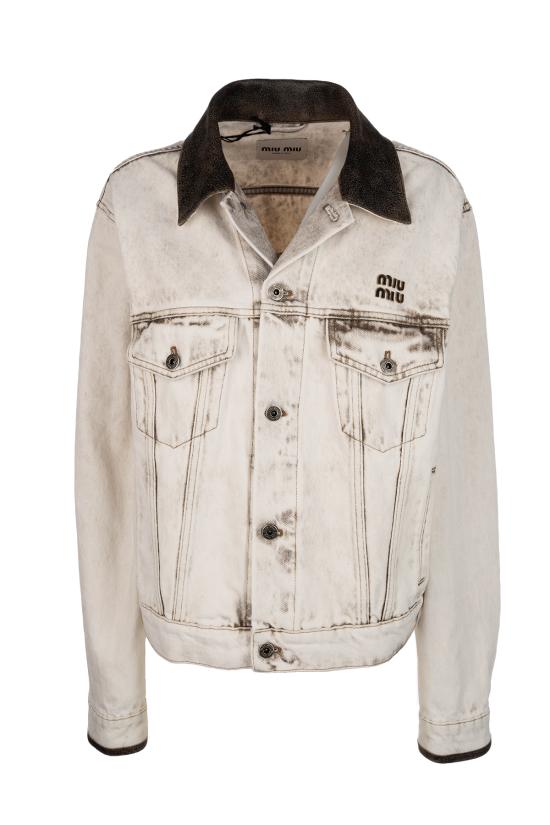 26SS 미우미우 자켓 GWB273183T F0009 Bianco