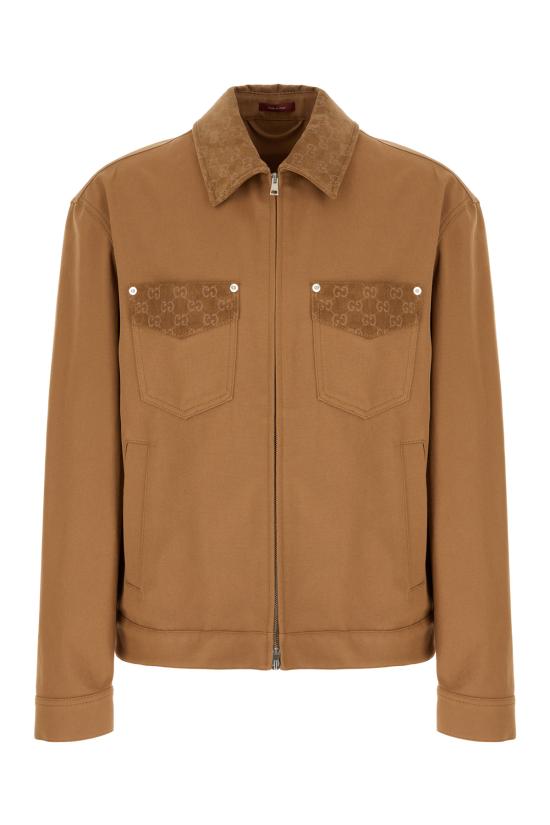 26SS 구찌 GG 디테일 집업 자켓 854304ZAUJI 2630 Marrone