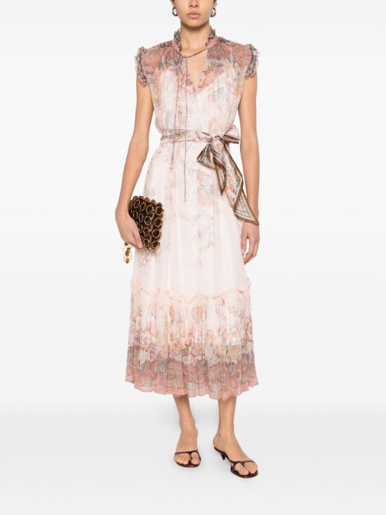 26SS 짐머만 미디 원피스 7280DS262 PKP Pink - ZIMMERMANN