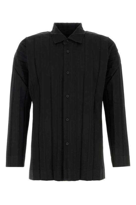 26SS 옴므 플리세 이세이 미야케 긴팔 셔츠 HP66FJ176 15 Black