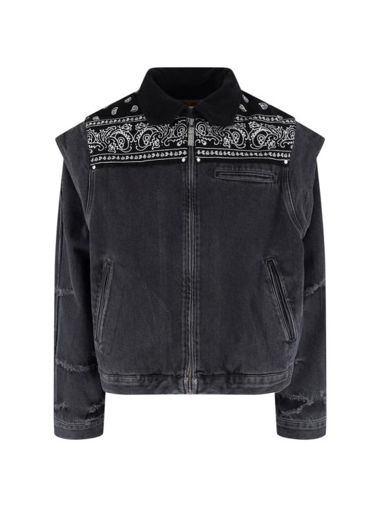 25FW 피디에프 가죽 자켓 DFM09027DF119WHBLK