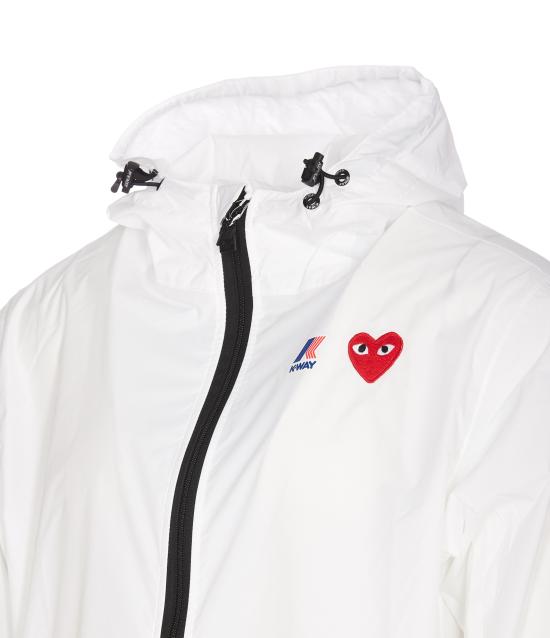 26SS 꼼데가르송 X 까웨 윈드 레인 자켓 AZ J501 051 3 White - COMME DES GARCONS