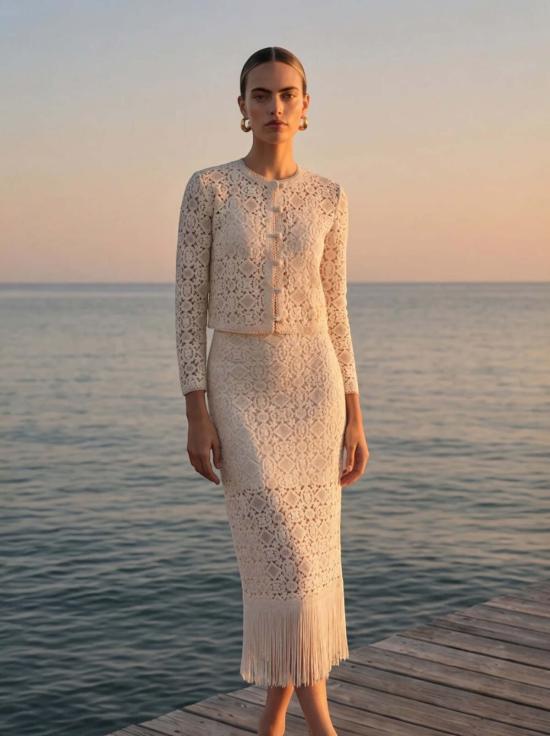  카미 뉴욕 롱 스커트 Cami Nyc Venezia 크로셰