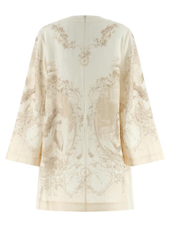  짐머만 숏 원피스 지머만 머메이드 토일 튜닉 드레스 베이지 - ZIMMERMANN