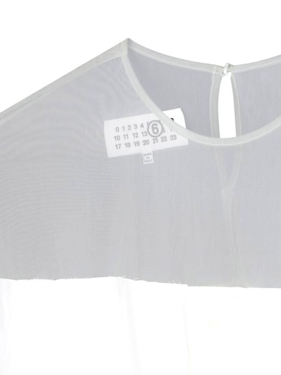 26SS MM6 메종마르지엘라 긴팔 티셔츠 S62NH0053 M35256 101 White - MM6 MAISON MARGIELA