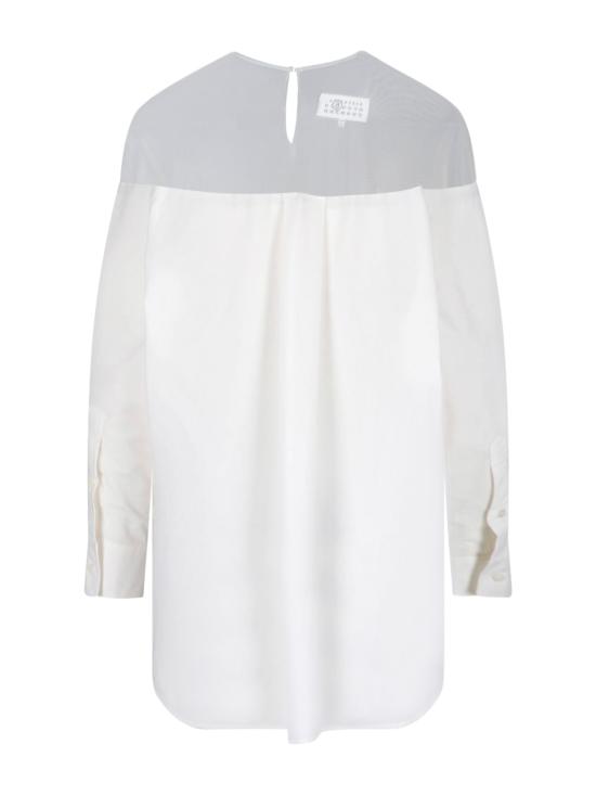 26SS MM6 메종마르지엘라 긴팔 티셔츠 S62NH0053 M35256 101 White - MM6 MAISON MARGIELA