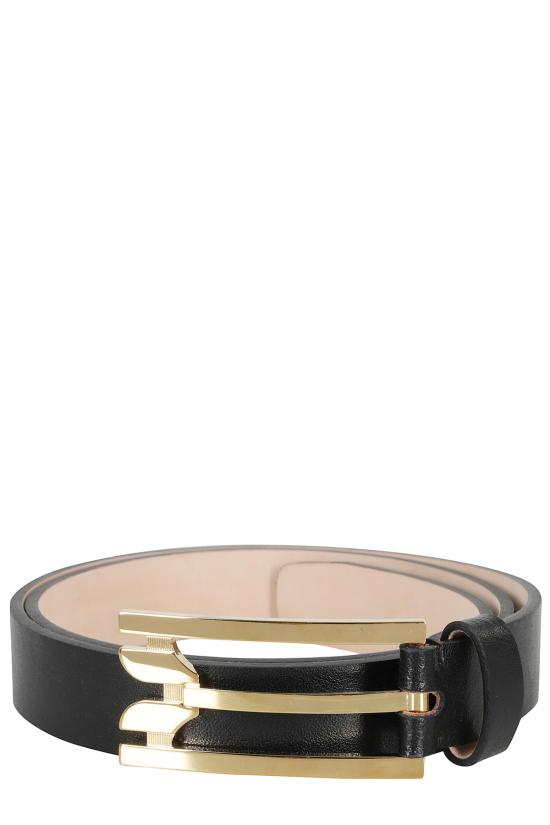  빅토리아 베컴 레귤러 벨트 레귤러 핀 버클  블랙