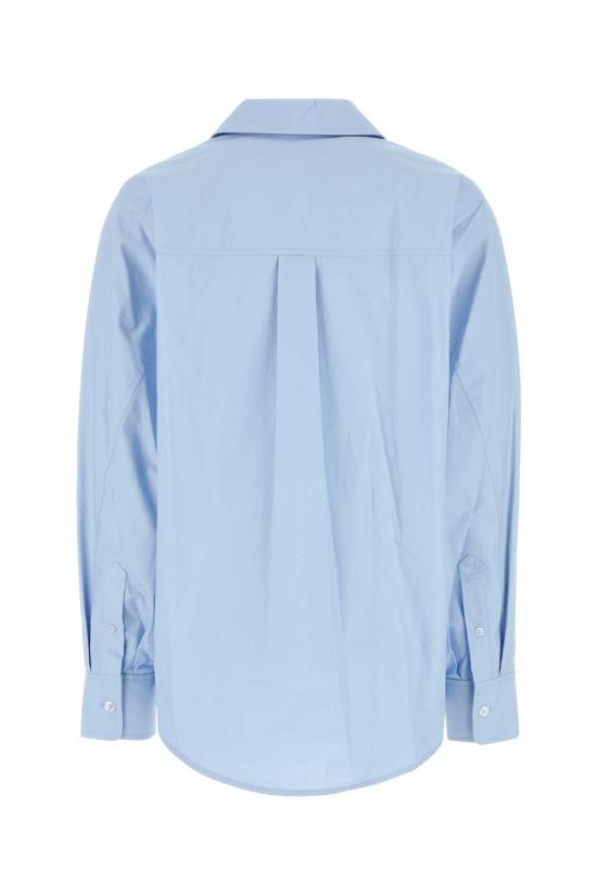  알렉산더 왕 셔츠 라이트 블루 포플린 오버사이즈 셔츠 - ALEXANDER WANG