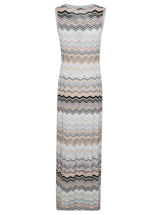  미소니 롱 원피스 미쏘니 DS24SG5E BK039D 멀티컬러 드레스 - MISSONI