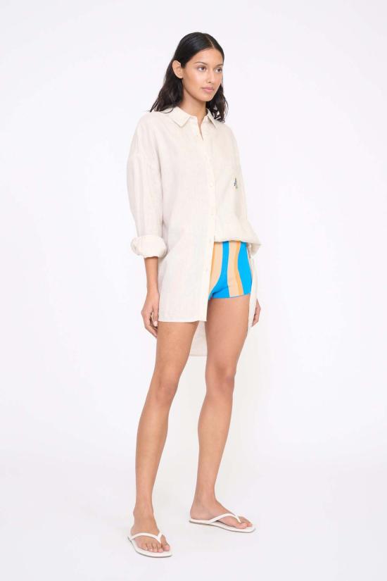  스타우드 셔츠 스토드 샌드바 린넨  내추럴 - STAUD