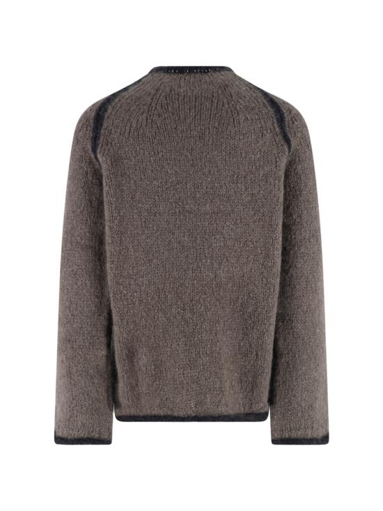 25FW 아워레가시 라이더 라운드넥 모헤어 스웨터 M4253RS STEEL MOHAIR Brown - OUR LEGACY