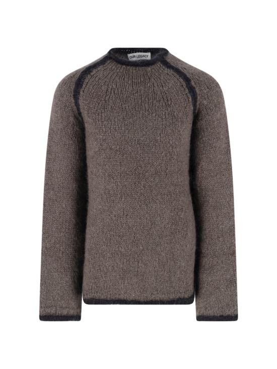 25FW 아워레가시 라이더 라운드넥 모헤어 스웨터 M4253RS STEEL MOHAIR Brown