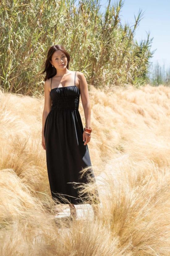  Velvet Heart 롱 원피스 벨벳 하트 탄 맥시 드레스